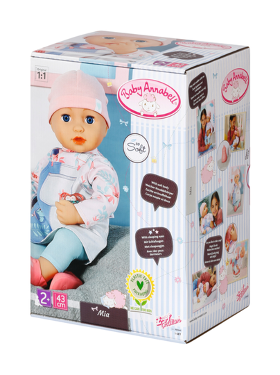 Baby annabell nukke mia, 43 cm